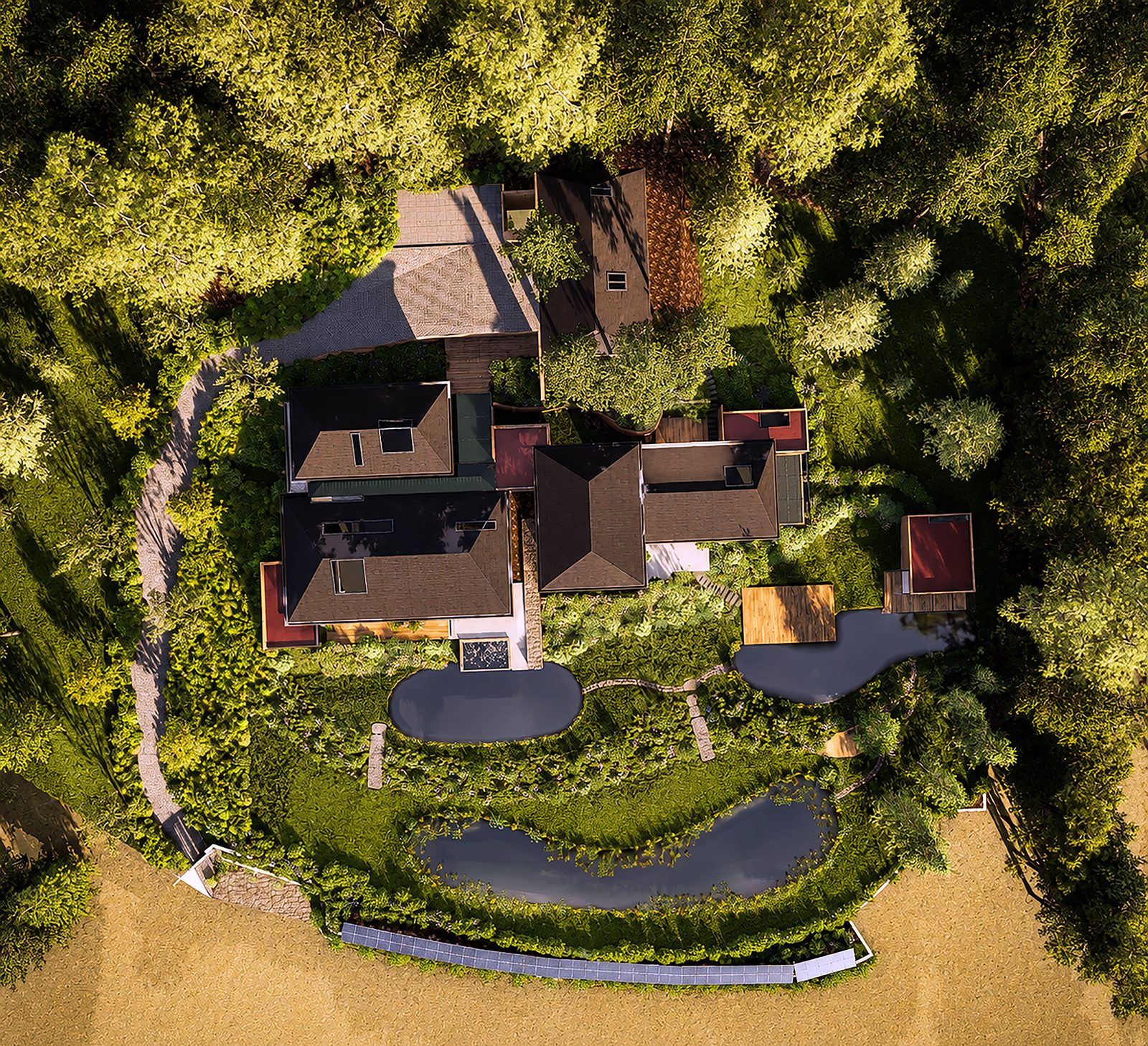 Casa Reserva Santa Fé — proyecto de paisaje ConceptoQ en Valle de Bravo
